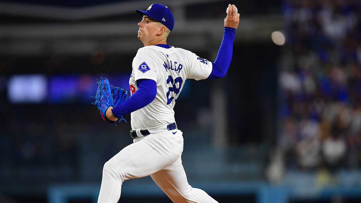 Bobby Miller pitching