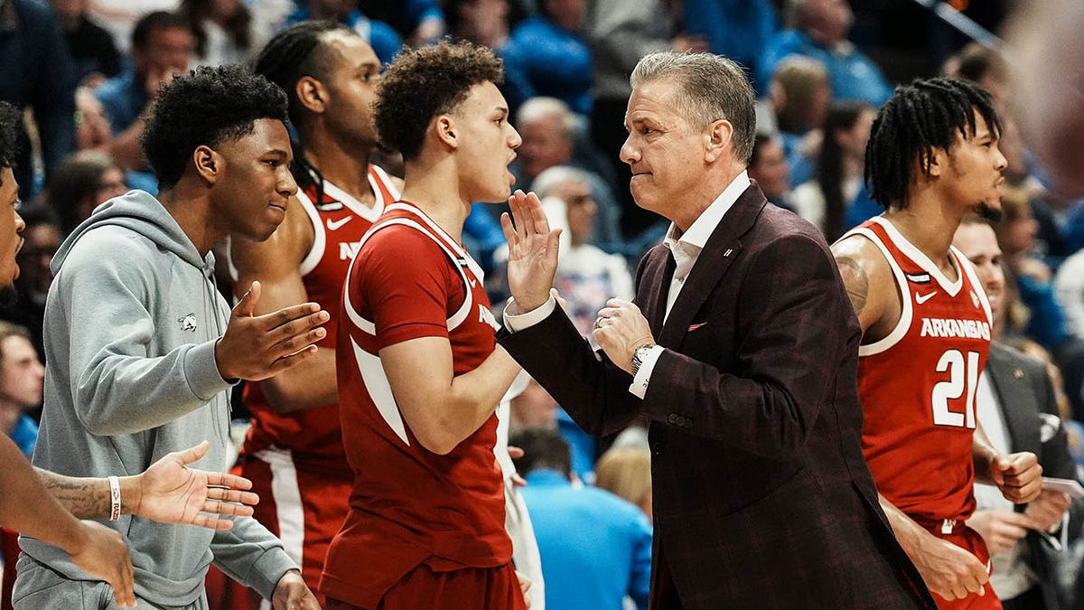 John Calipari with Razorbacks