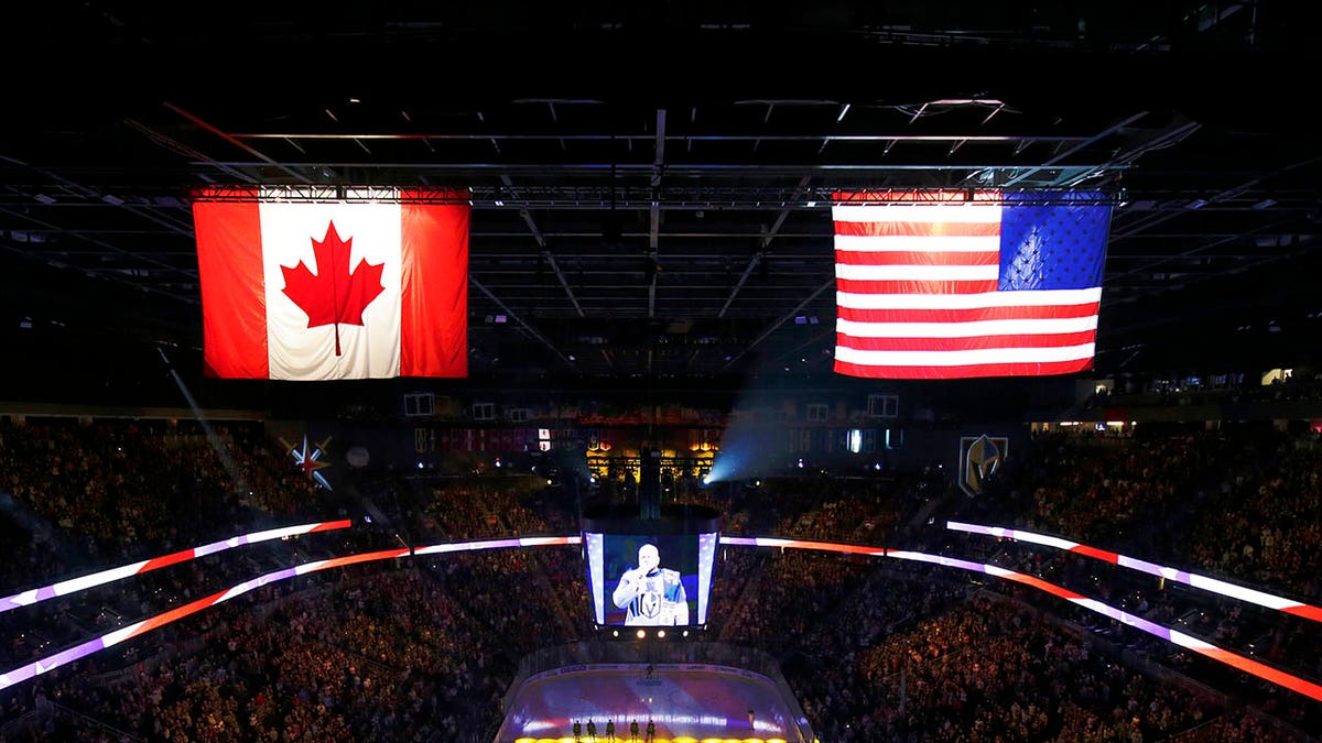 Canada and USA flags