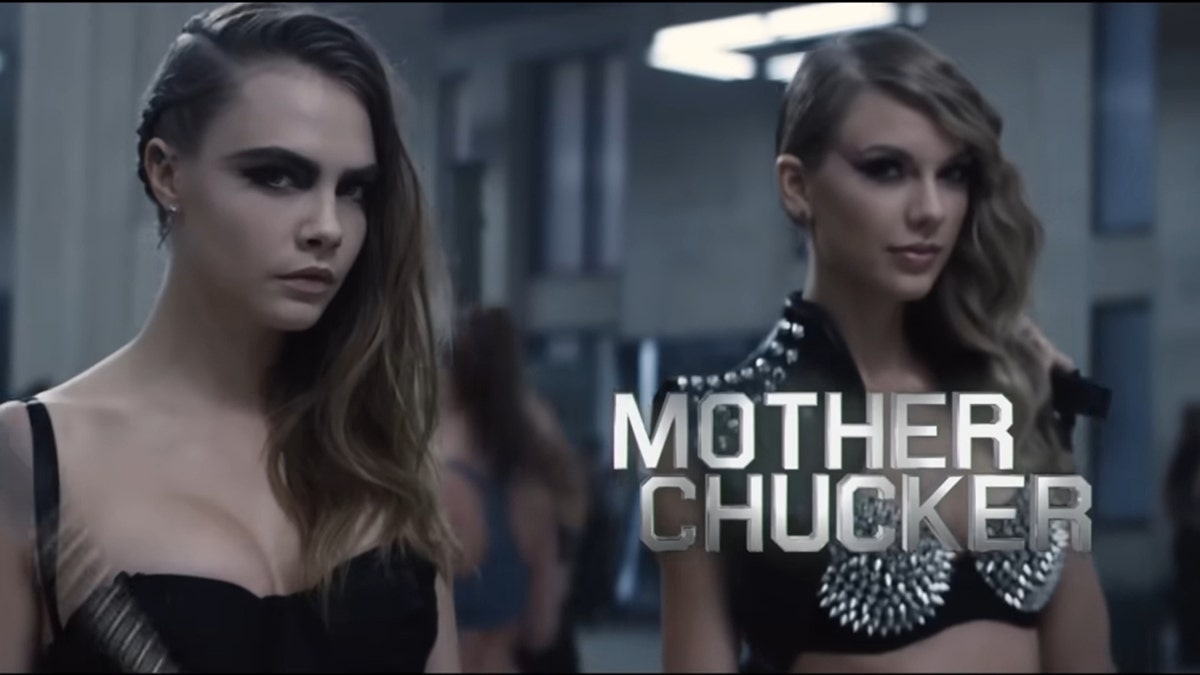 Cara Delevigne and Taylor Swift in the "Bad Blood" music video