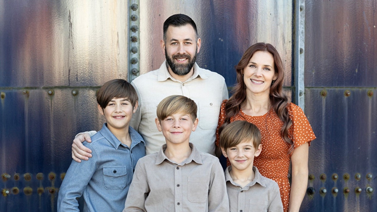 Casey Crafton, his wife and their three sons