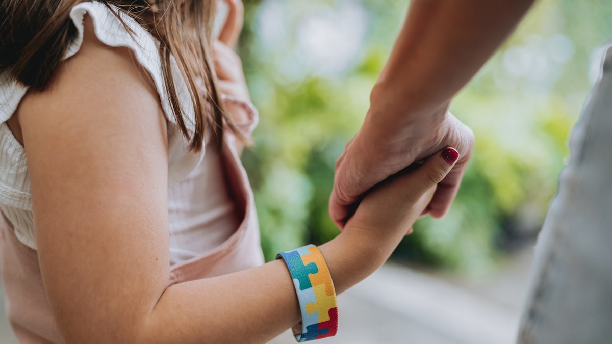 Child holding the hand