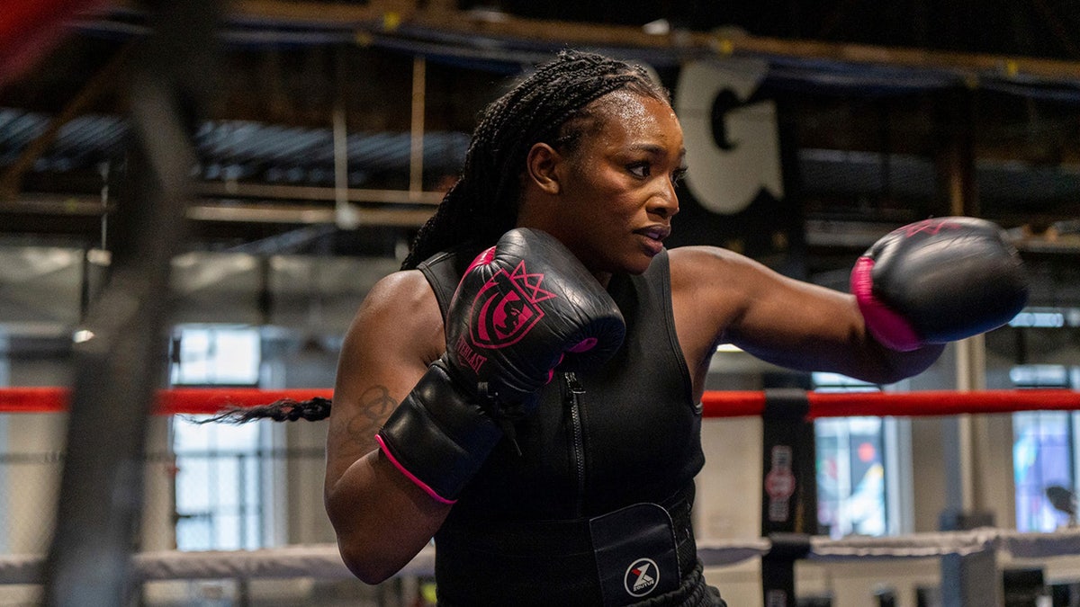 Claressa Shields trains