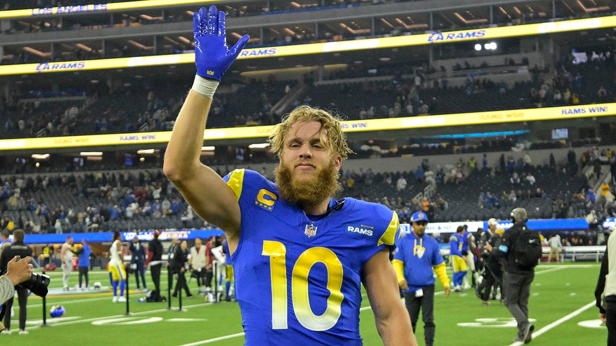 Cooper Kupp Waves after winning