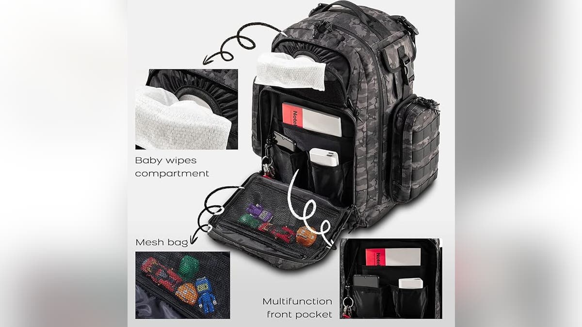 This tactical baby bag is perfect for dad.