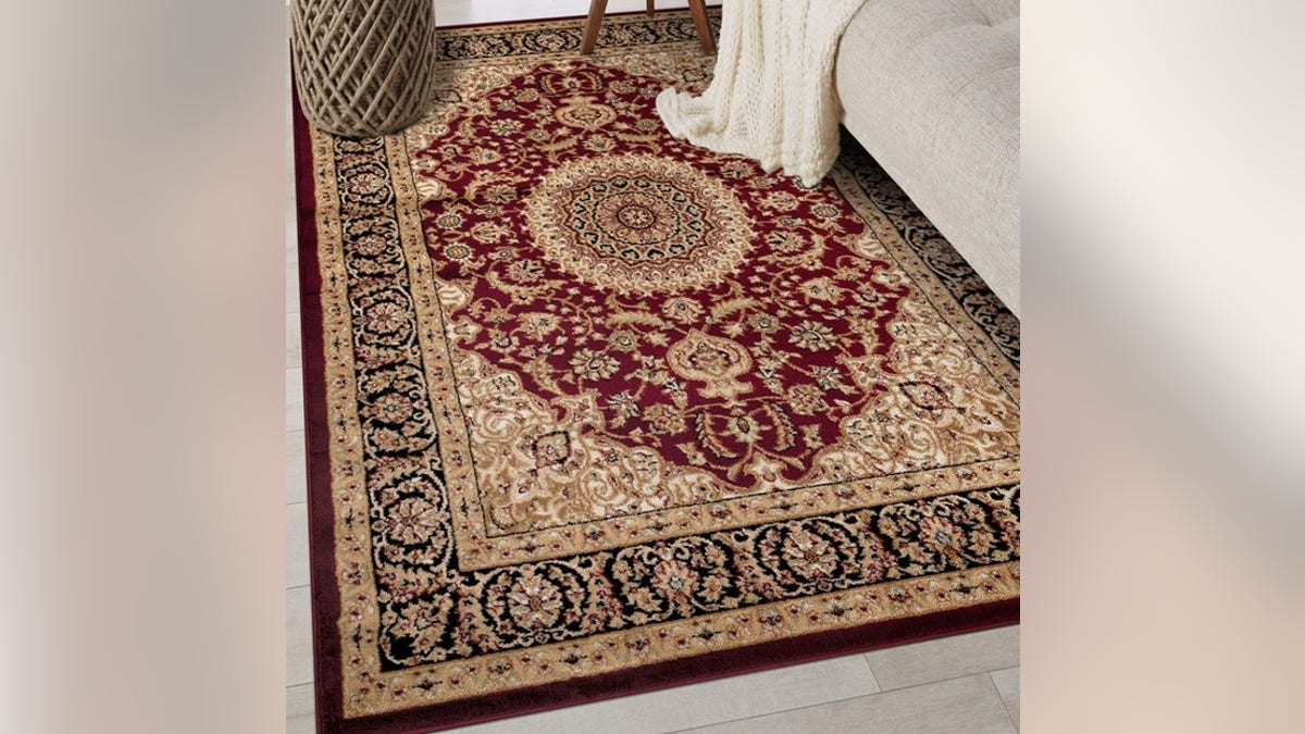 A vintage looking rug that's durable and soft. 