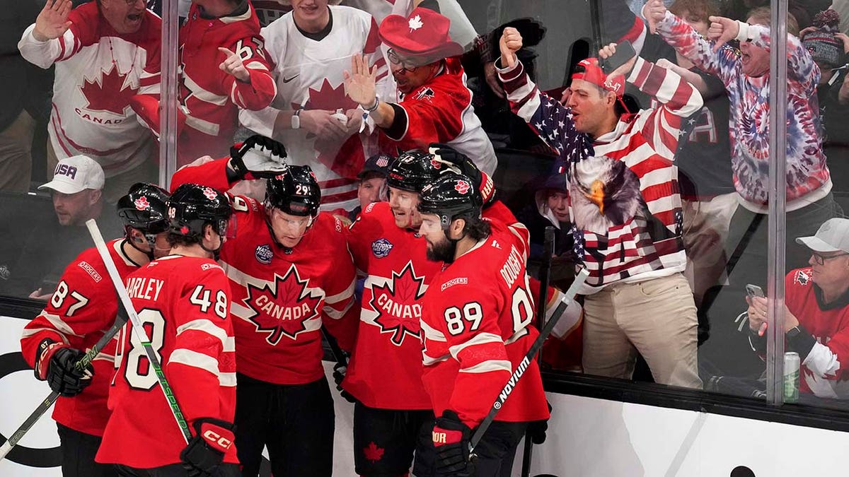 Canada -spelers vieren