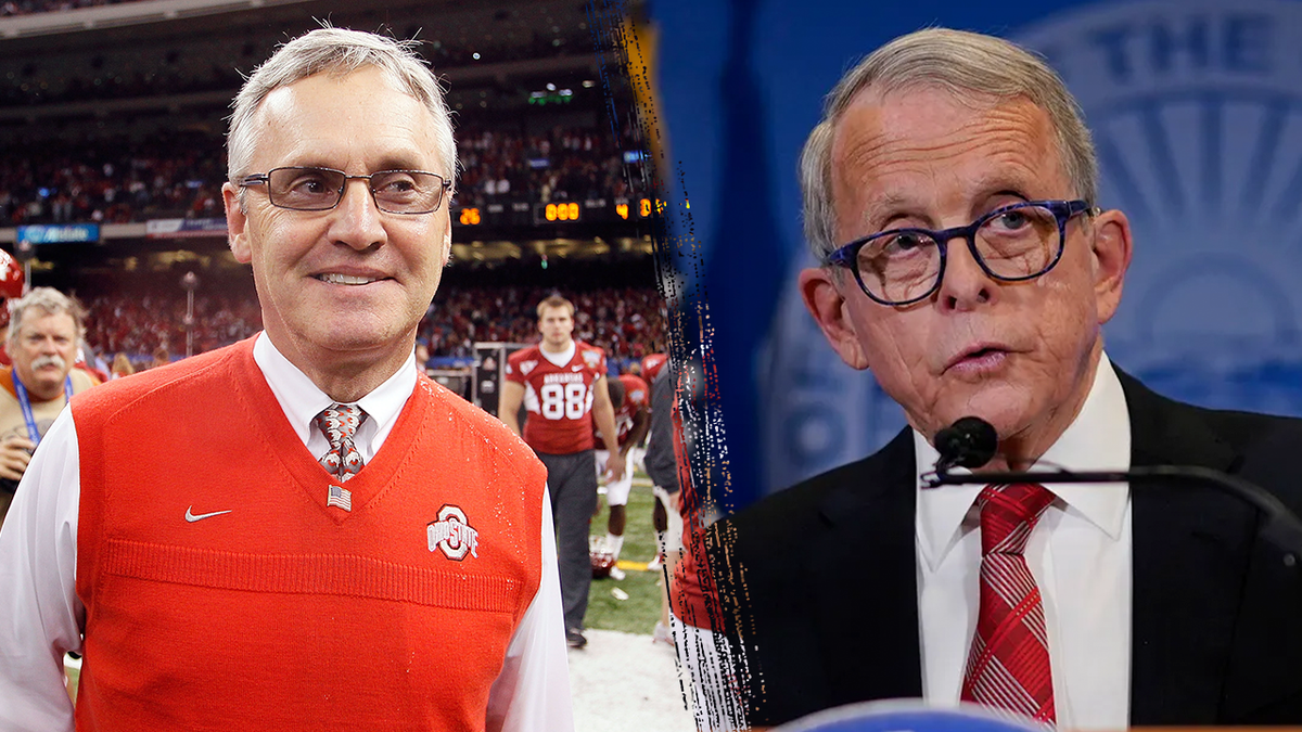 Jim Tressel and Mike DeWine