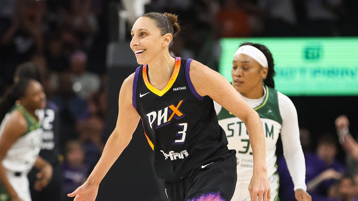 Diana Taurasi smiles on court