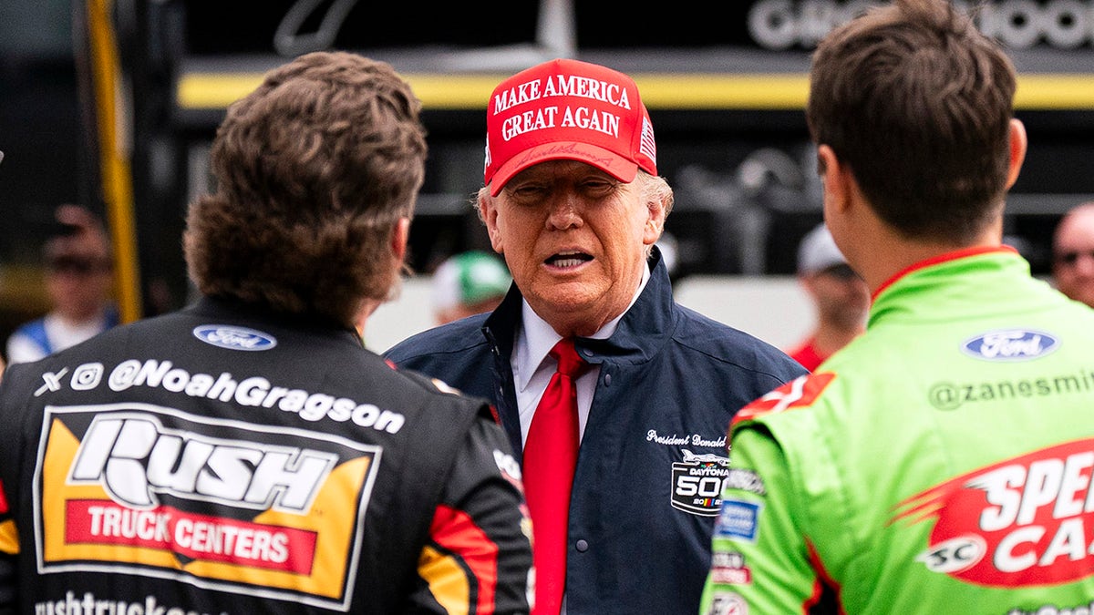 Trump and Nascar drivers