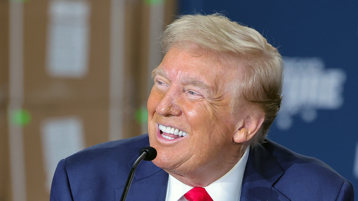 Donald Trump smiles