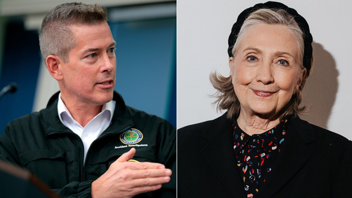 Sean Duffy, Left; Right: Secretary of State Hillary Clinton's former secretary