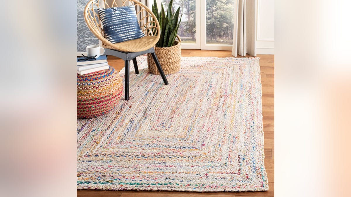 A hand-woven rug that'll look great in any room.?