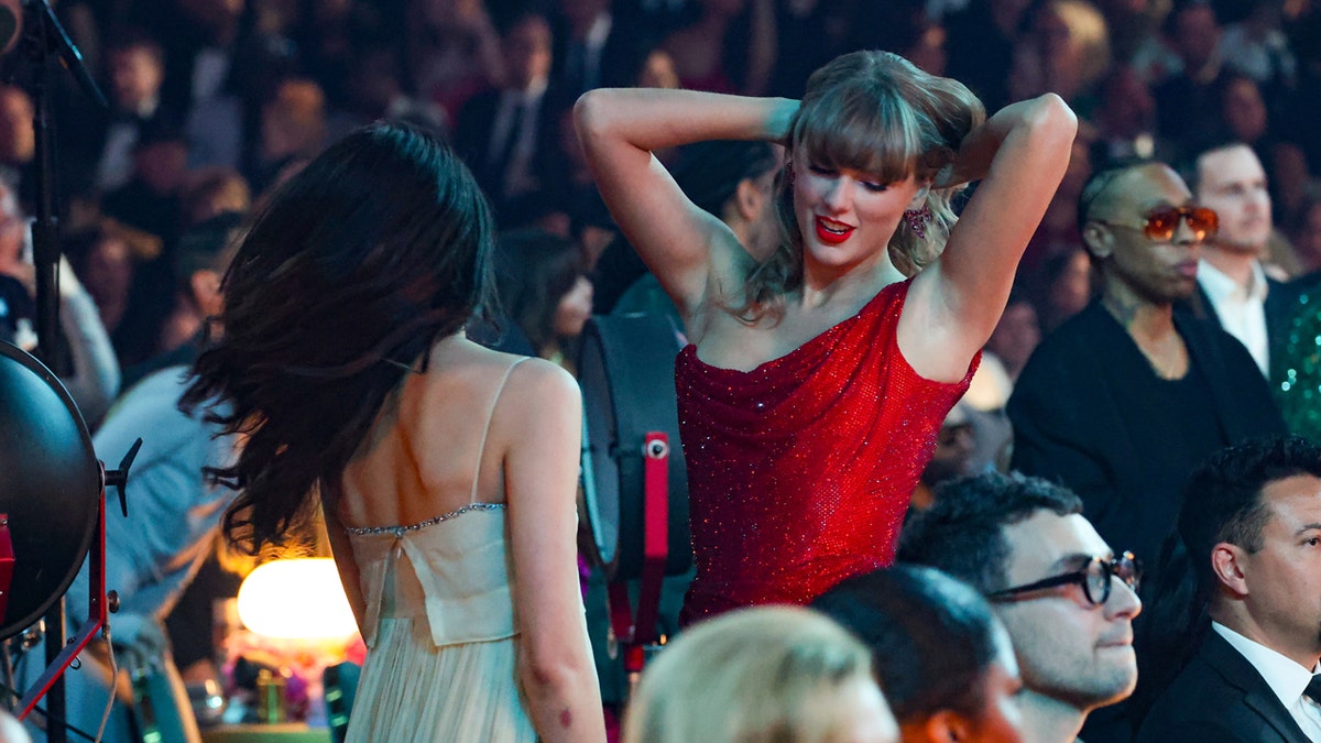 Taylor Swift and Margaret Qualley creation   astatine  the Grammys