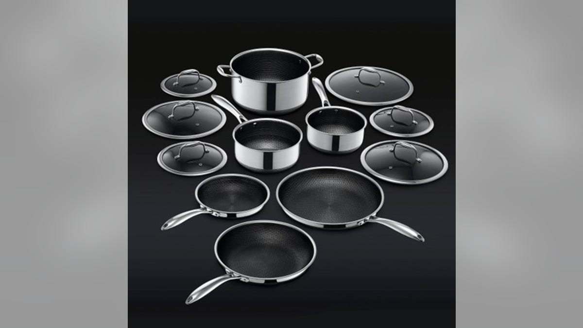 Every pot and pan you could need in one set. 