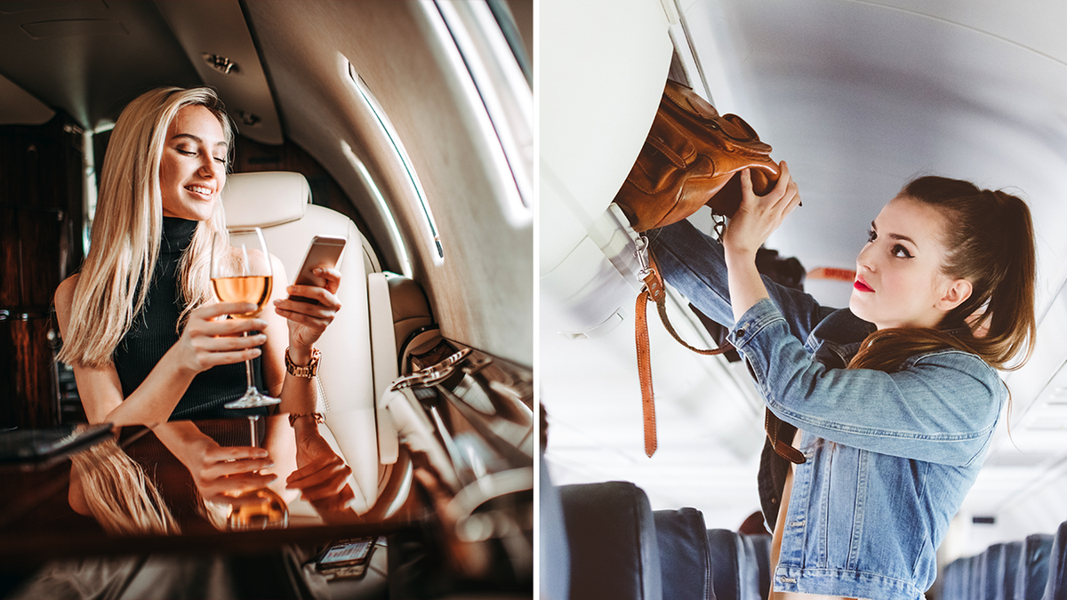 The passenger plays a bag on the FC seat