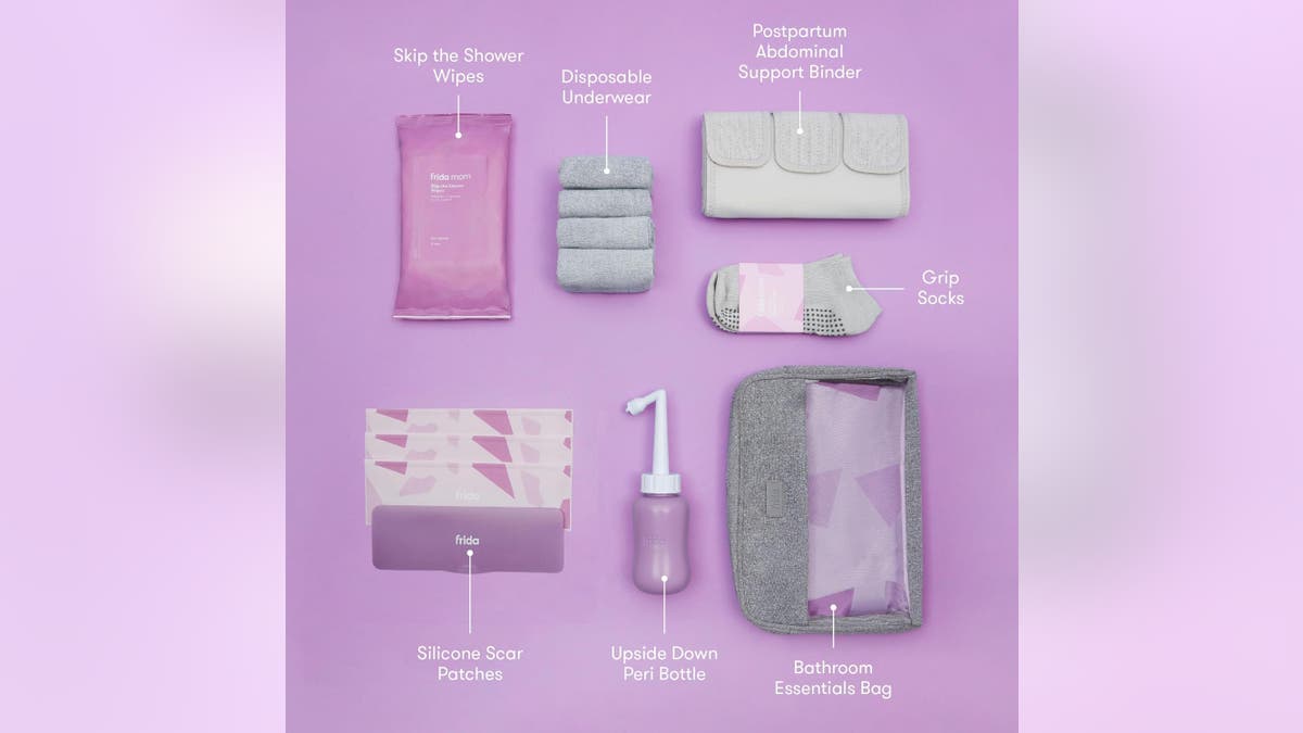 This handy C-section kit includes handy products for recovery.