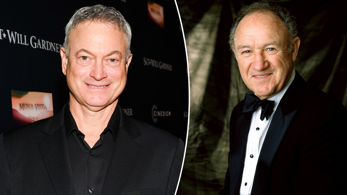 Gary Sinise and Gene Hackman split