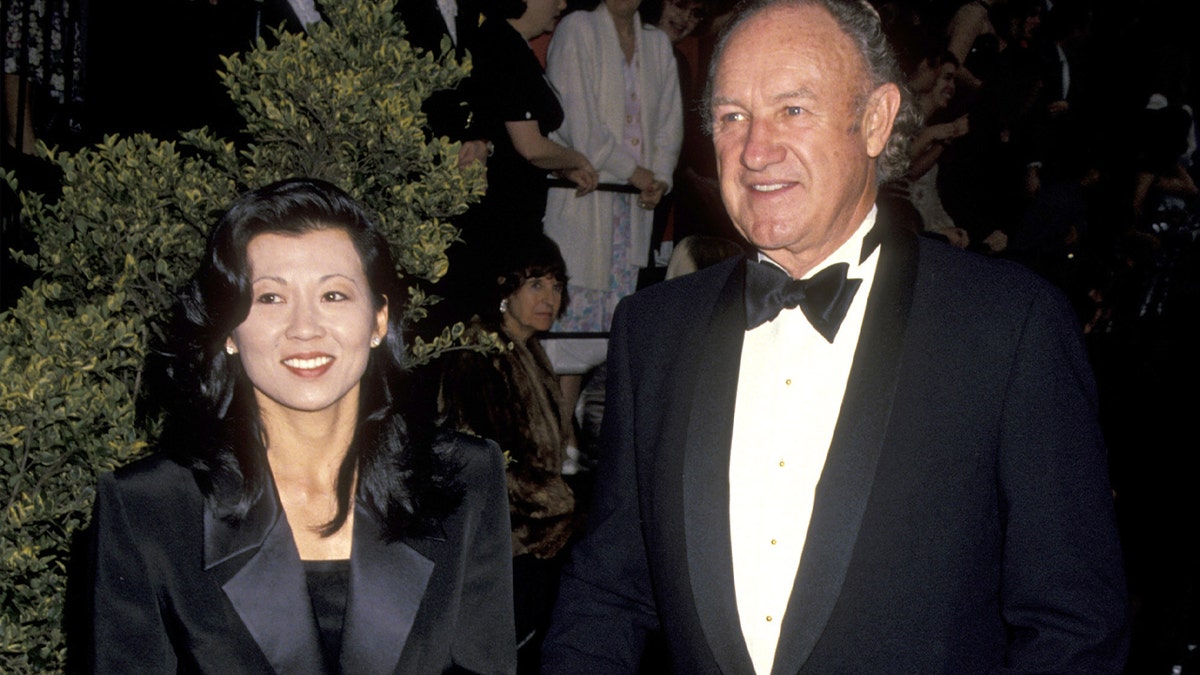 Jean Hackman e sua esposa Betsi em 1994