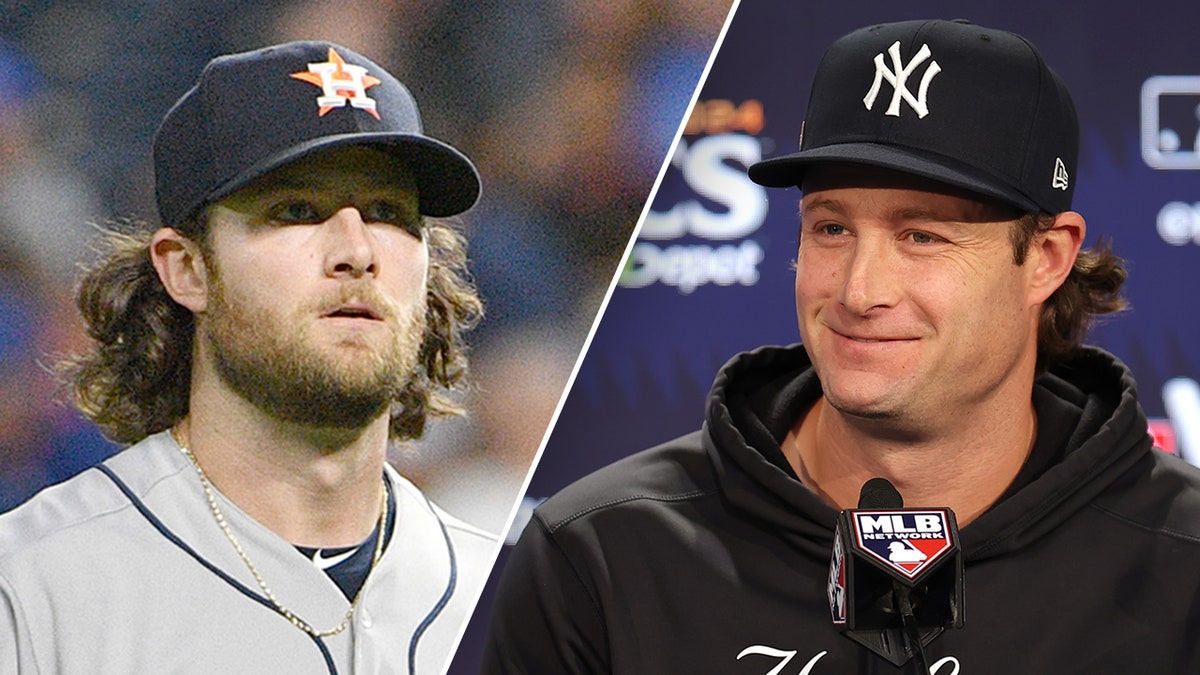 Gerrit Cole with Astros and Yankees