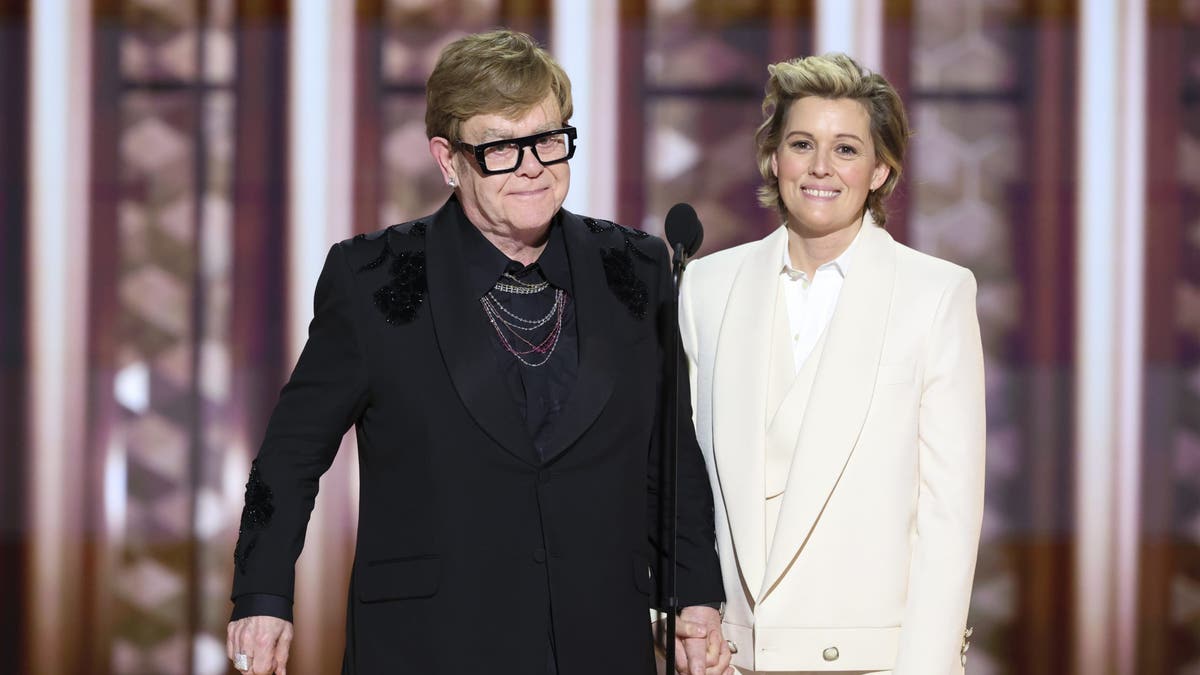 elton john and brandi carlile at grammys