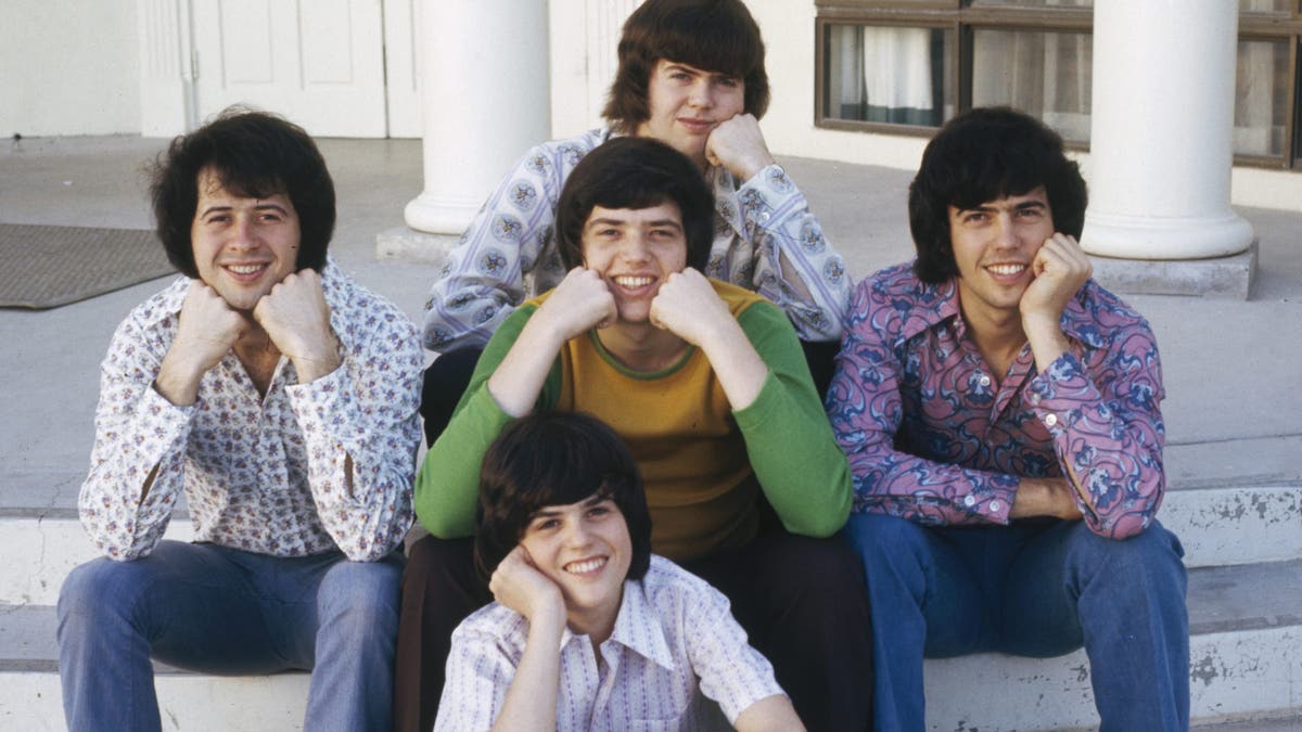 Donnie Osmond with brothers in 1972