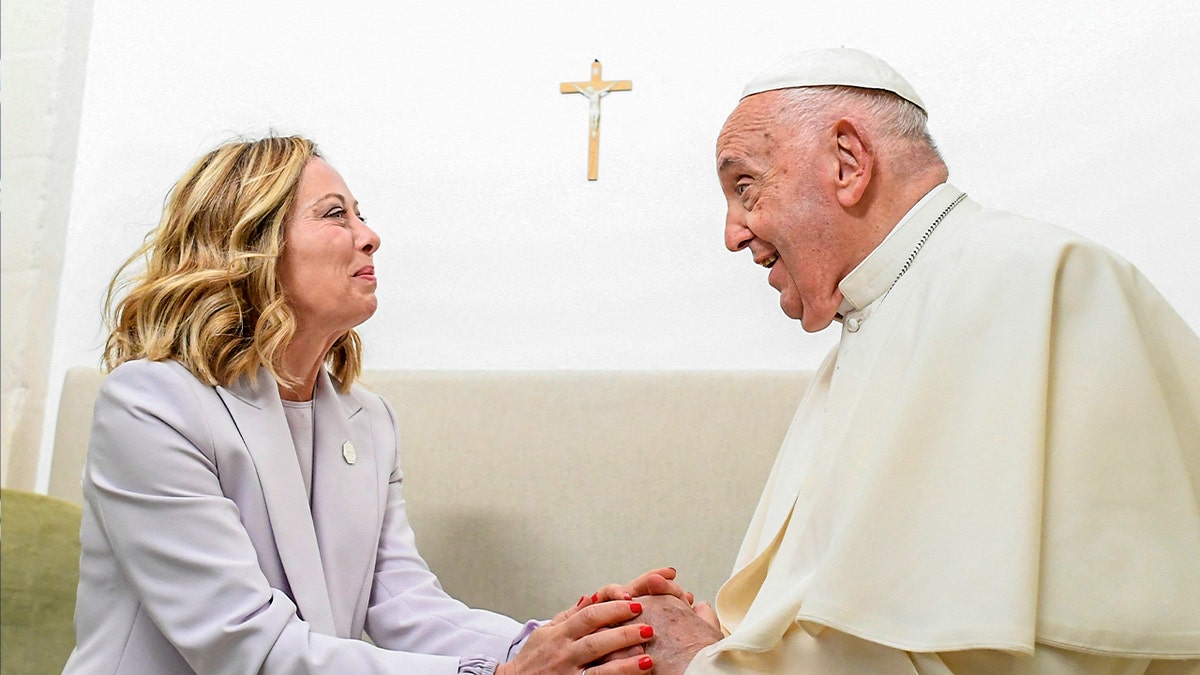 Italian PM Meloni and Pope Frsancis