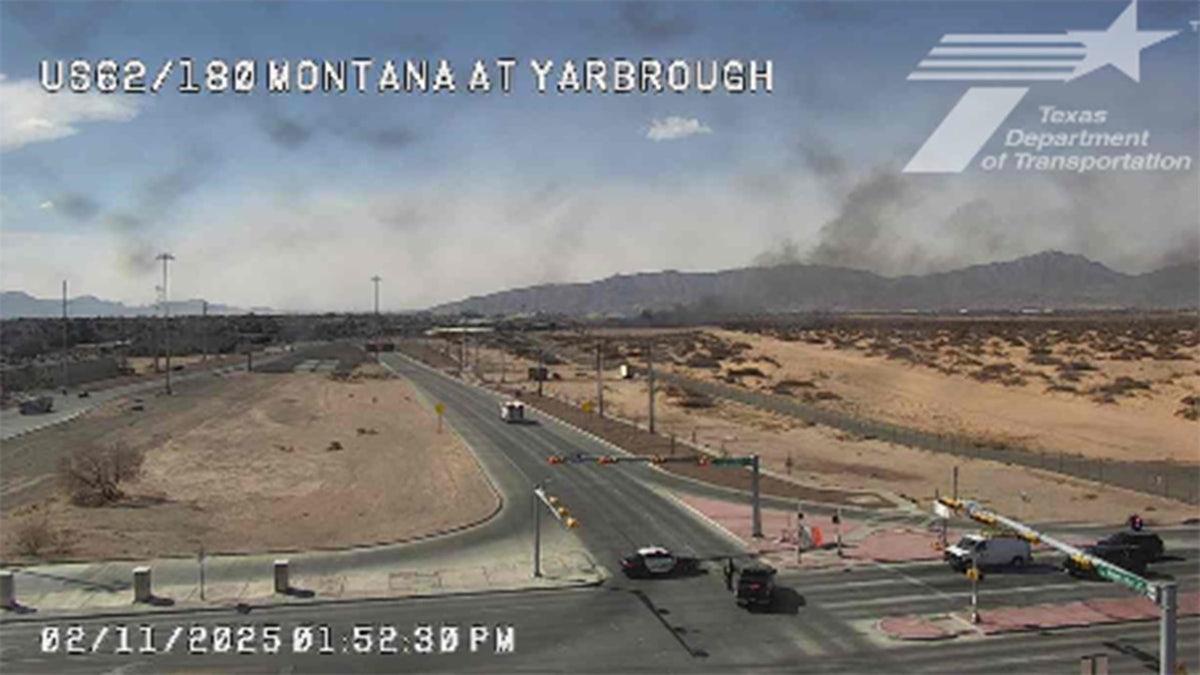 Texas Department of Transportation shared photos from hell near El Paso International Airport.