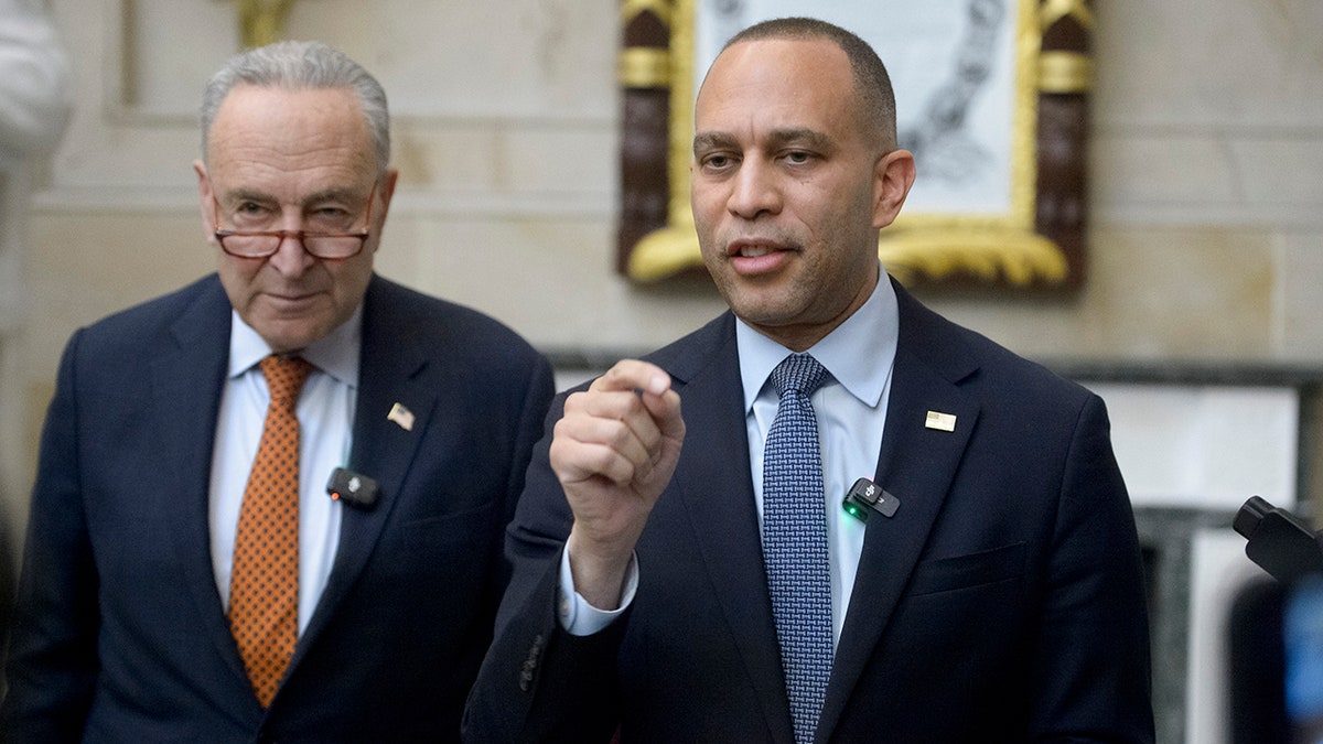 Rep. Hakeem Jeffries and Sen. Chuck Schumer