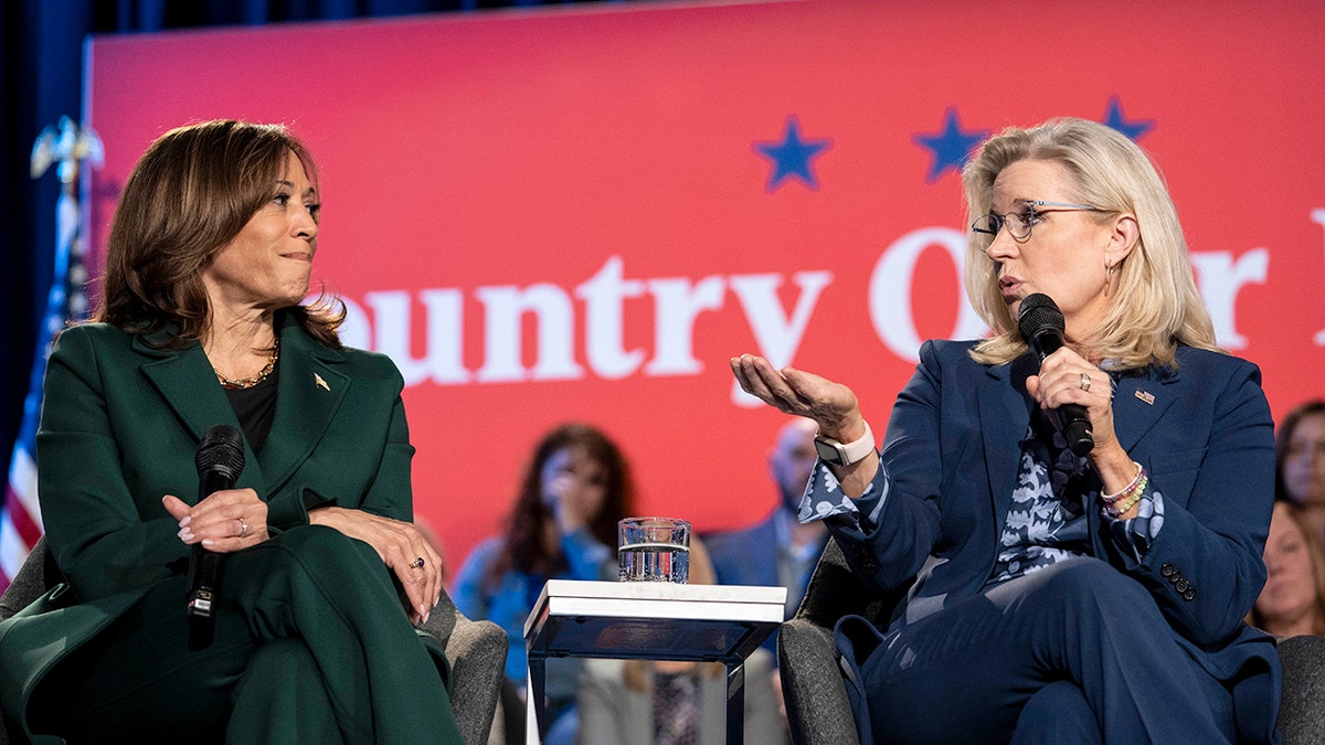 Vice President Kamala Harris and former Rep. Liz Cheney in 2024