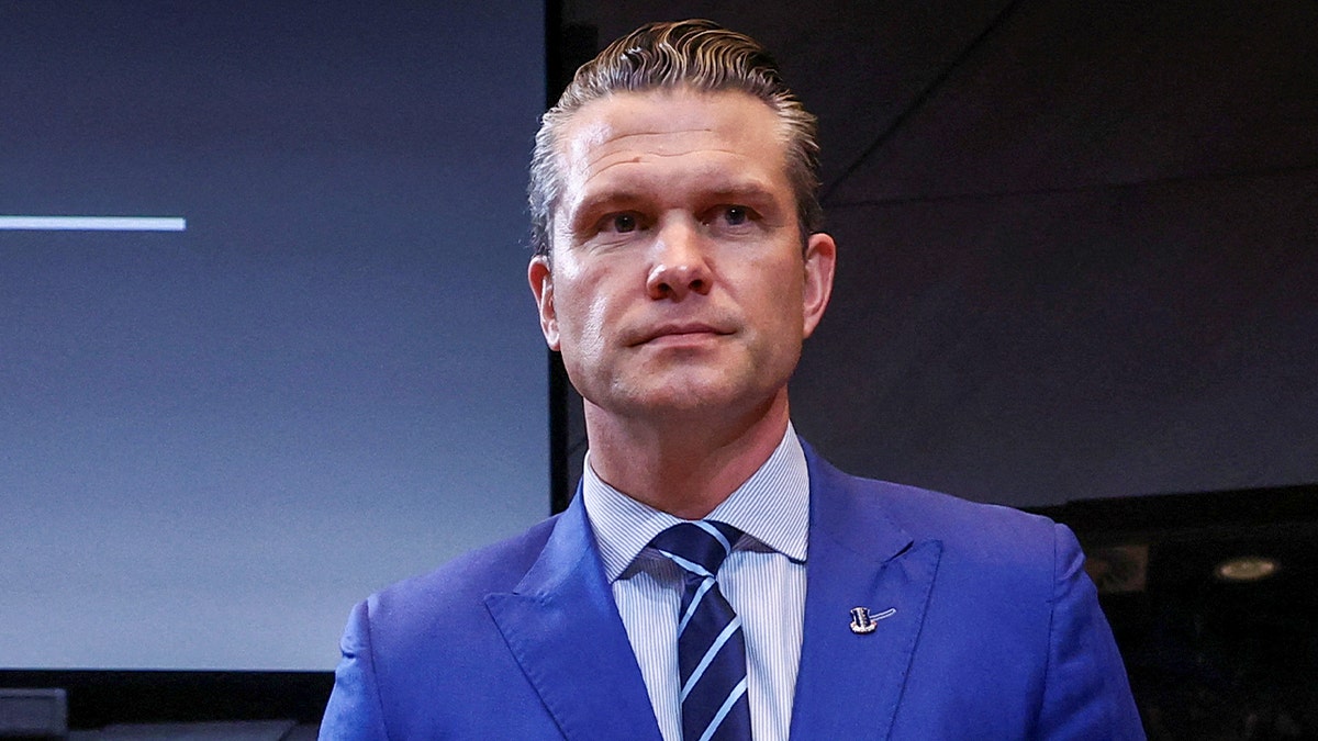 Defense Minister Pete Hegseth at NATO meeting in Brussels