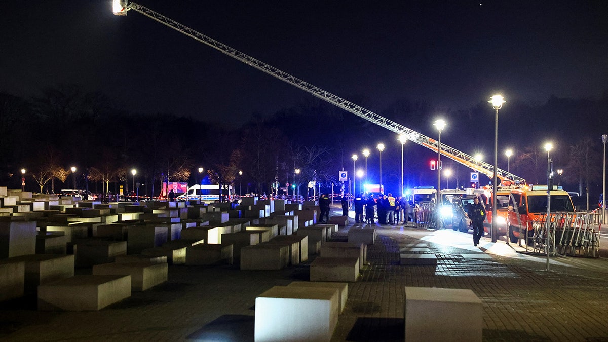 Scene of the stabbing in Berlin