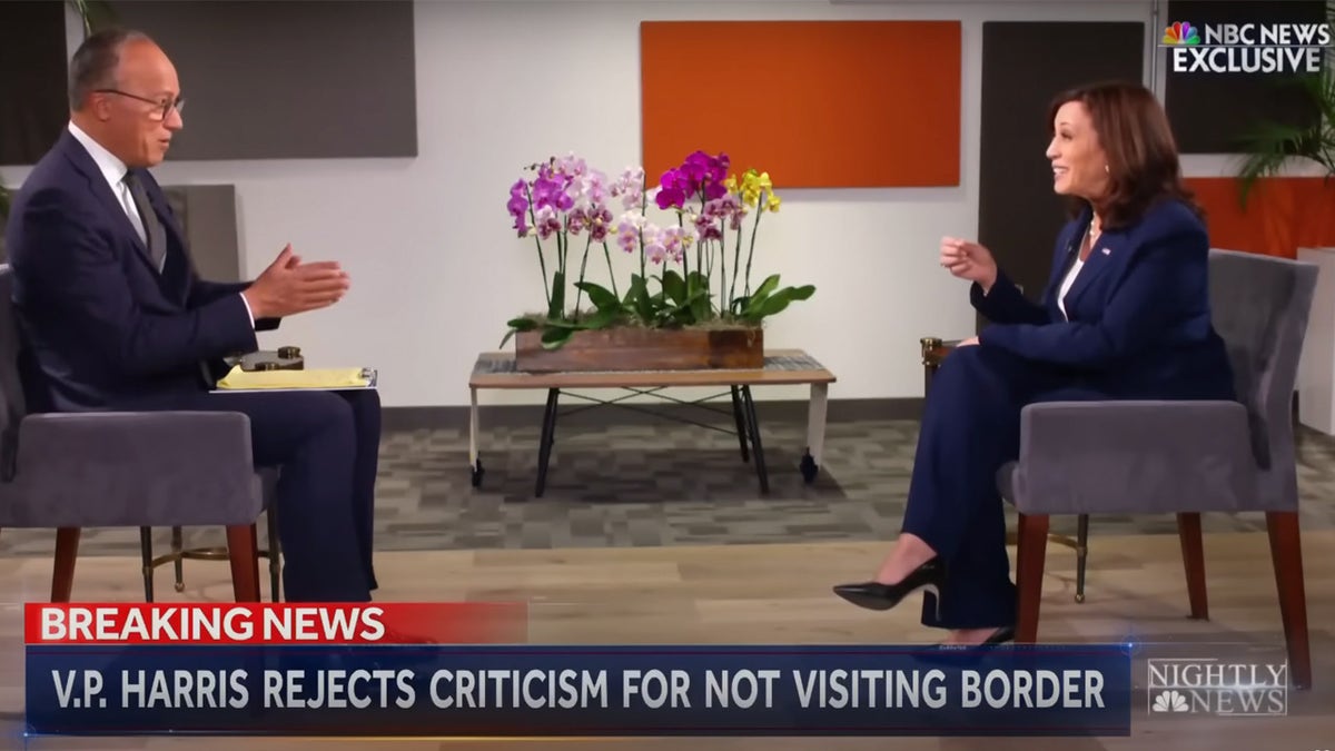 Lester Holt famously pushed then-Vice President Kamala Harris about why she hadn’t visited the border.