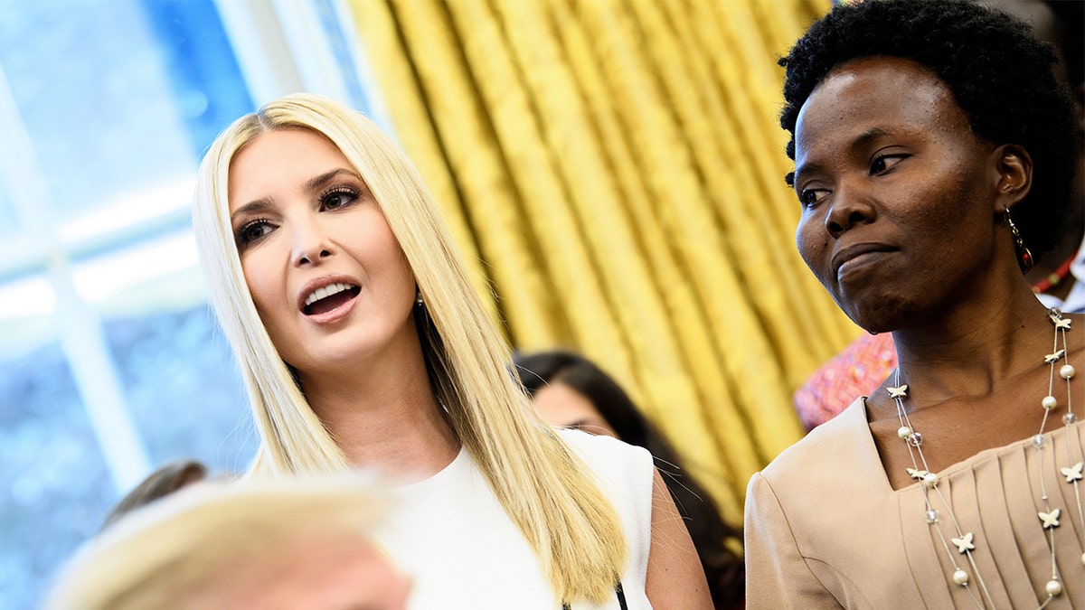 Ivanka Trump and Lilian Achom