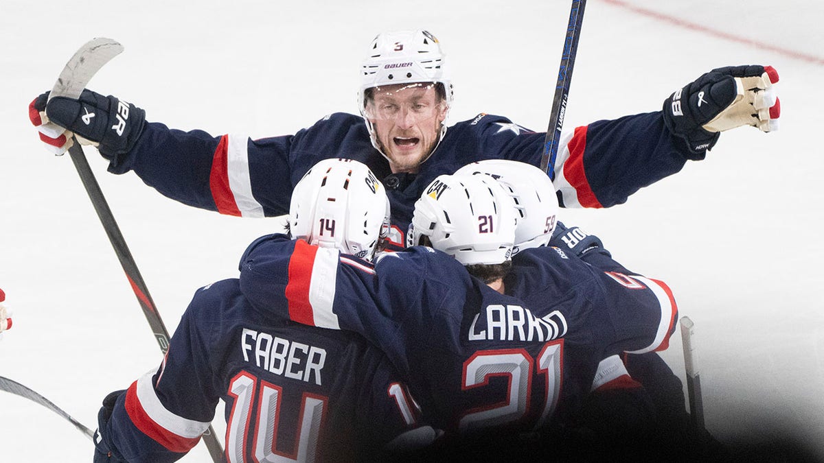 Jack Eshl celebrates