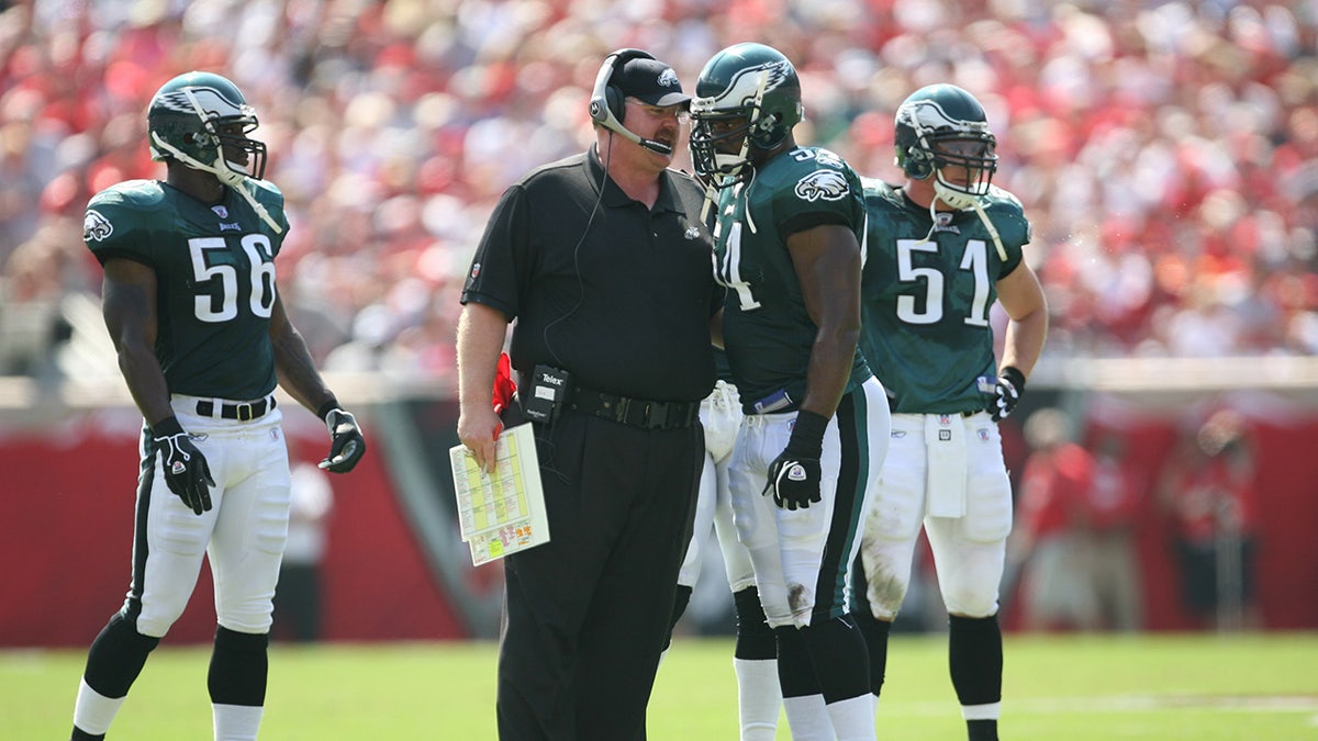 Andy Reid and Jeremiah Trotter