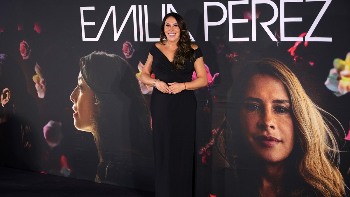 Karla Sofia Gascon at "Emilia Perez" premiere