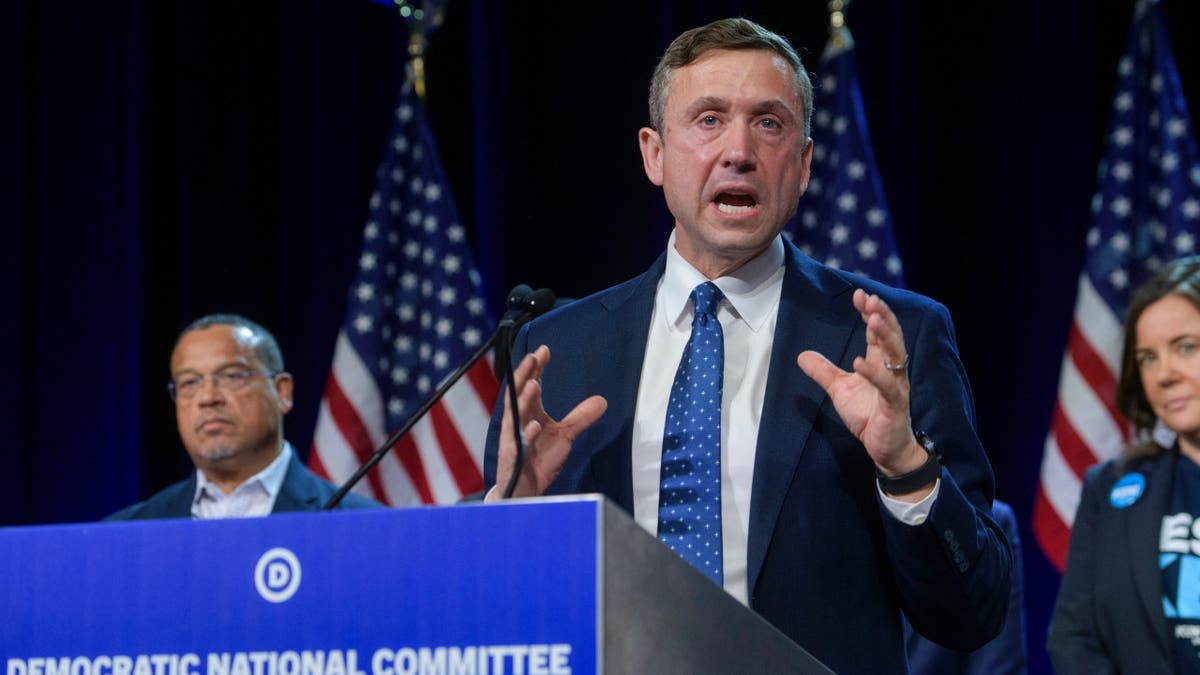 Kane Martin, head of the newly elected National Democratic Committee, speaks after winning the winter meeting of the Democratic Committee of the National Democratic Committee at the Gaylord National Resort and Conference Center in the National Port, on Saturday, February 1, 2025. (AP Photo/Rod Lamkey, Son)