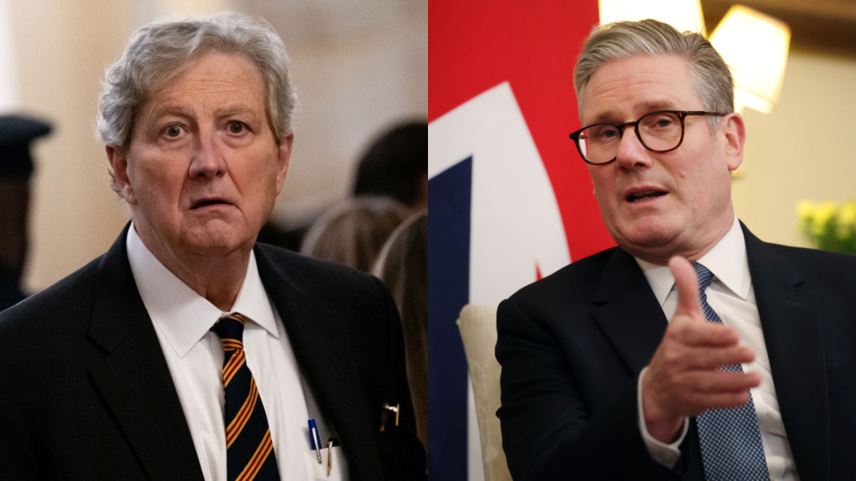 Sen. John Kennedy, left, and U.K. Prime Minister Keir Starmer (Getty Images)