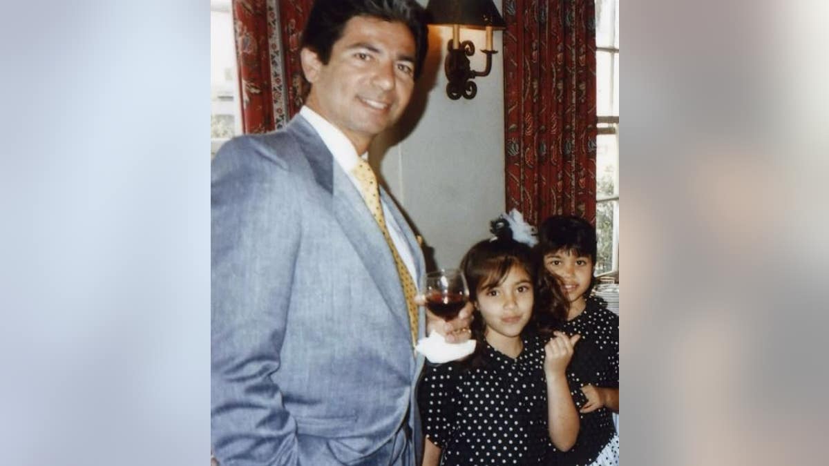 Young Kim Kardashian with her dad