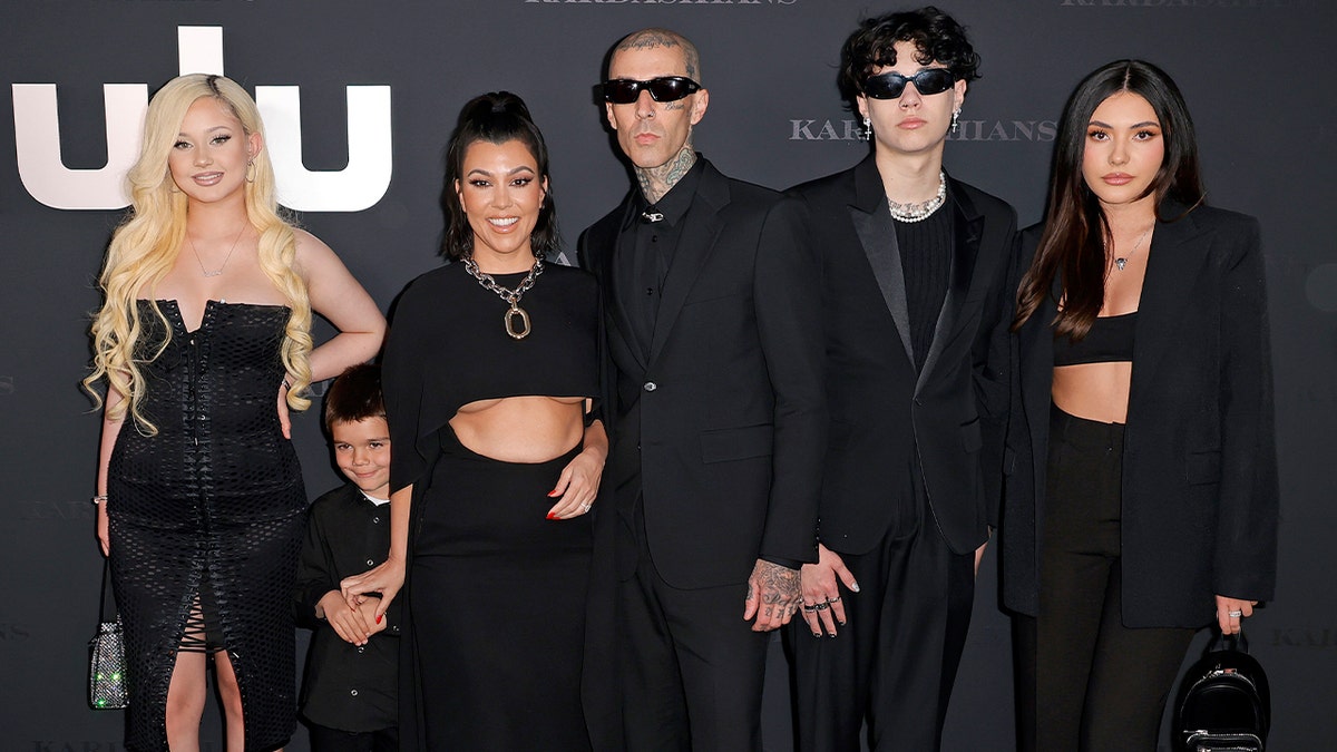 Alabama Barker, Reign Disick, Kourtney Kardashian, Travis Barker, Landon Barker and Atiana De La Hoya