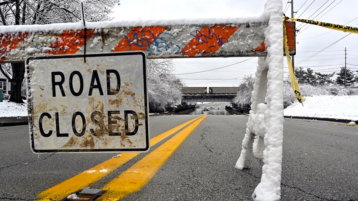 A road is closed