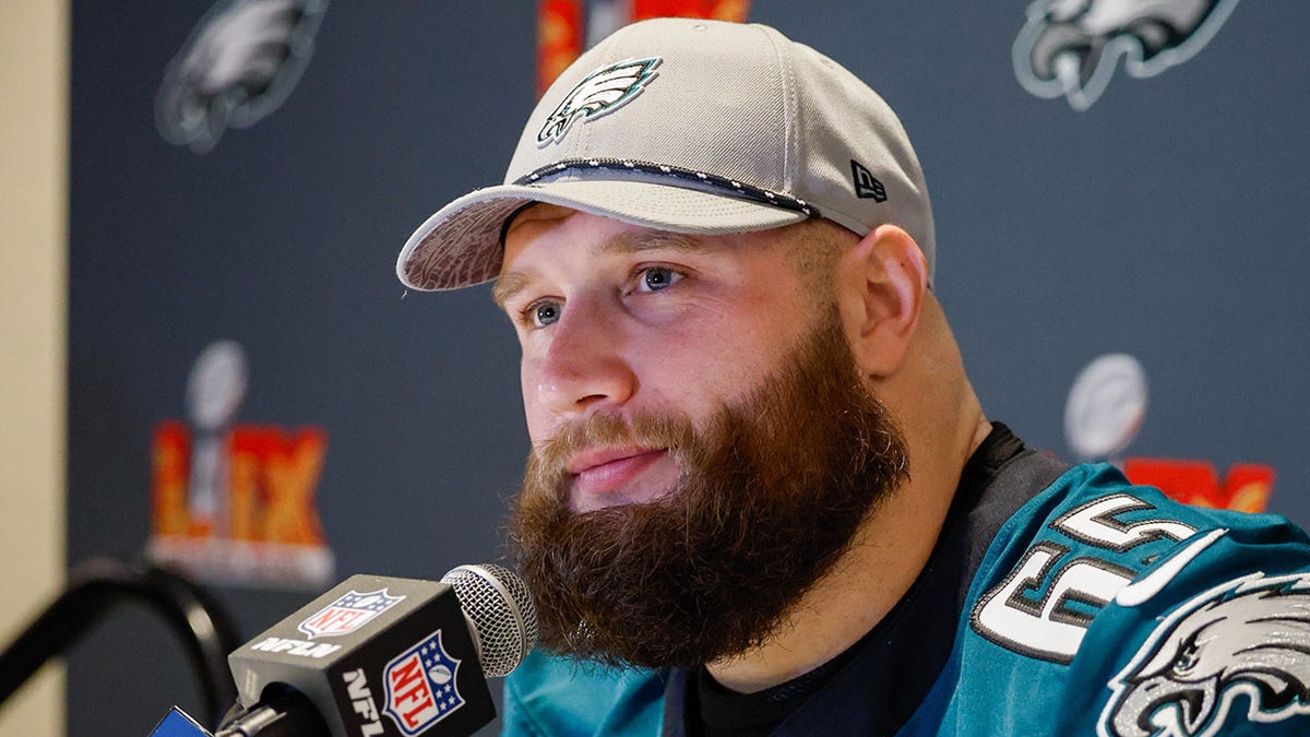 Lane Johnson fields questions