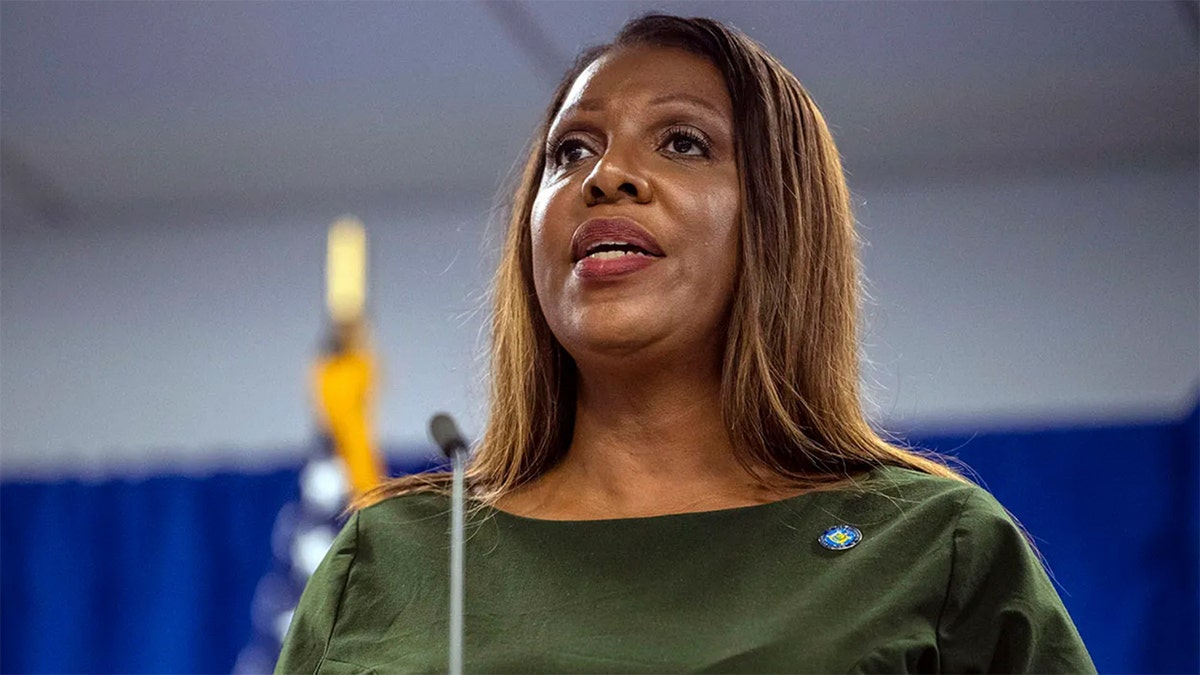 New York Attorney General Letitia James speaks during a press conference, Sept. 21, 2022, in New York.