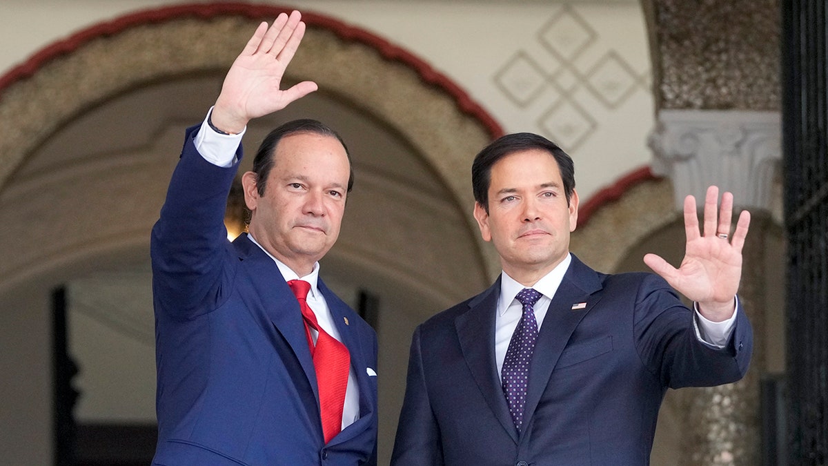 U.S. Secretary of State Marco Rubio with Panama's Foreign Minister Javier Martinez-Acha