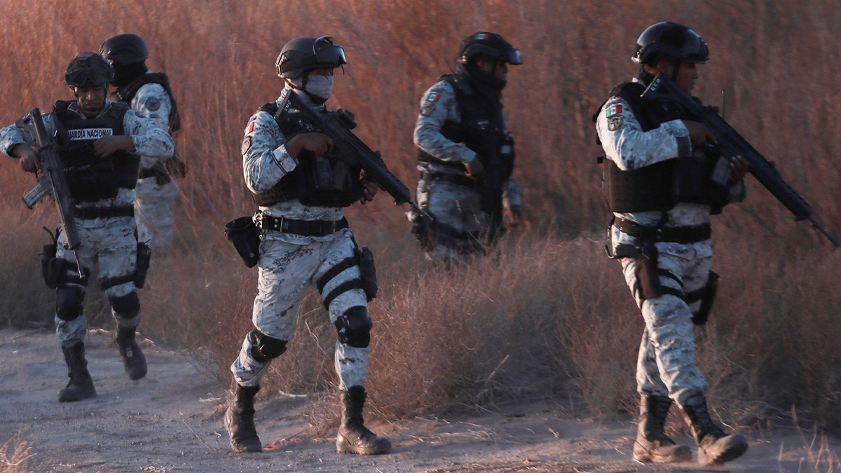 Mexican troops on the border