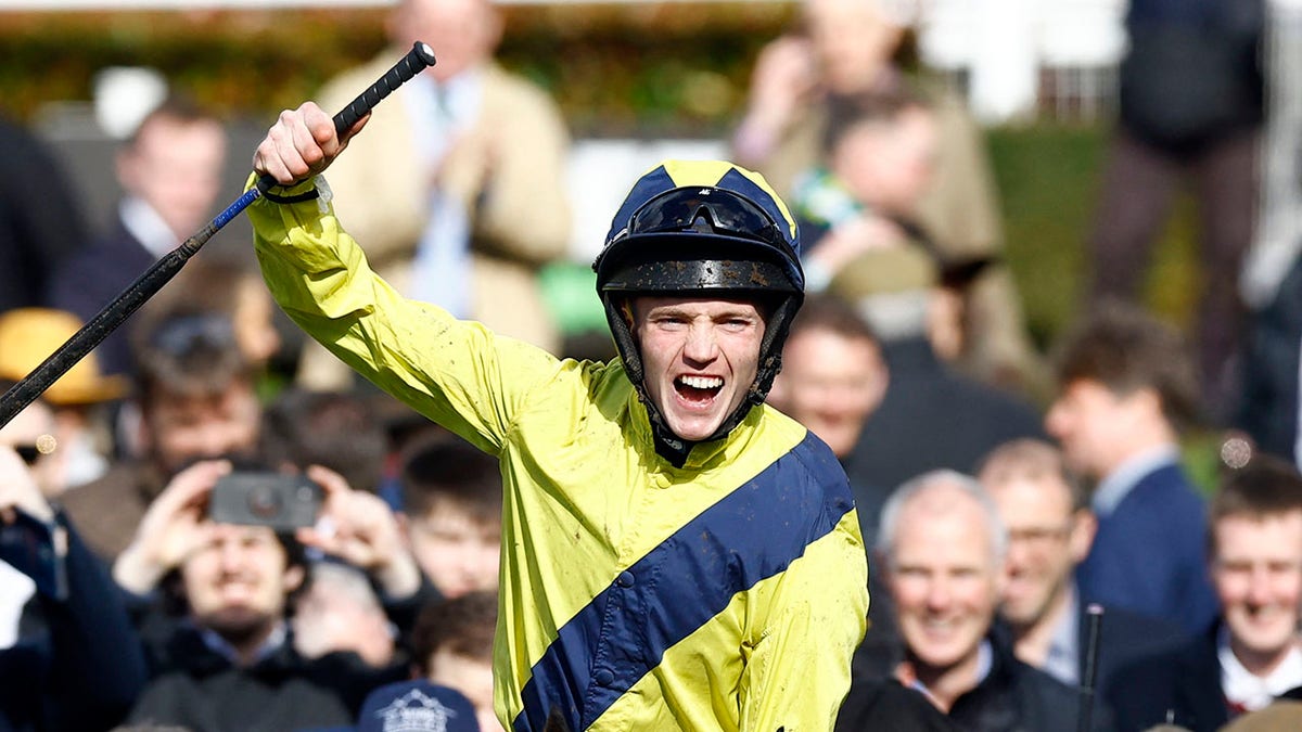 Michael O'Sullivan celebrates