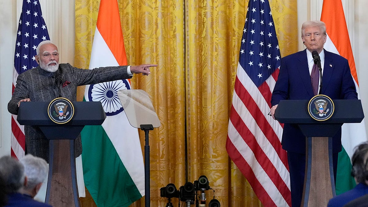 Perdana Menteri India Narendra Modi dan Presiden Donald Trump 