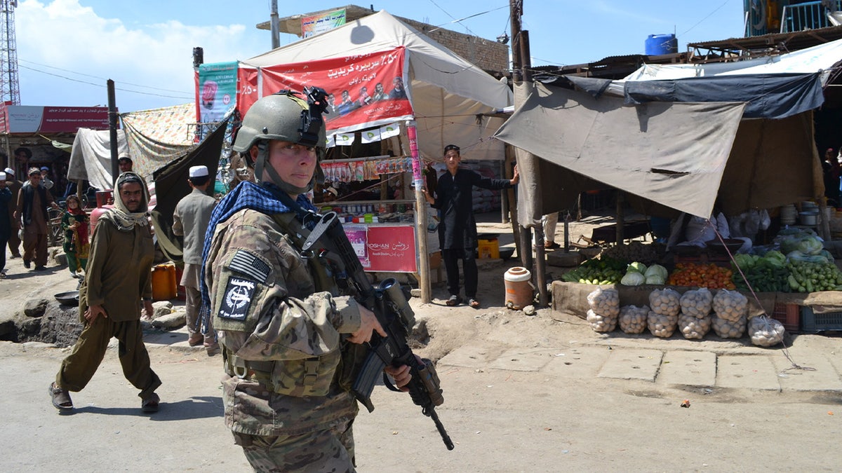 Female US soldier in Afghanistan as part of Army's CST program