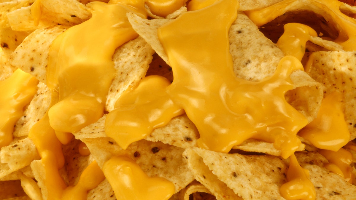 Nachos with food  up   close.